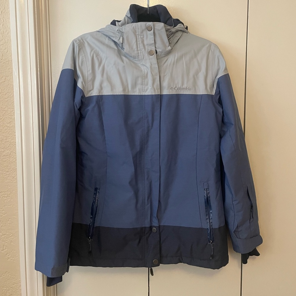 Columbia Omni-Tech Blue Gray Jacket